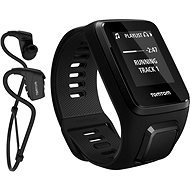 TomTom Spark 3 Cardio + Music + Bluetooth Headset (L) Black - Sports Watch
