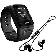 TomTom Spark Fitness Music (S), black + Bluetooth headphones - Sports Watch