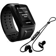 TomTom Spark Fitness Music (L), Black + Bluetooth Headphones - Sports Watch