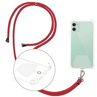 CPA Universal neck strap for phones with back cover red - Phone Cover