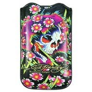 Ed Hardy Leather Skull Girl - Phone Case