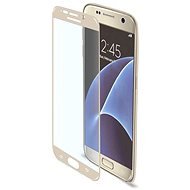 CELLY GLASS für Samsung Galaxy S7 Gold - Schutzglas