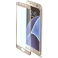CELLY GLASS pre Samsung Galaxy S7 edge zlaté - Ochranné sklo