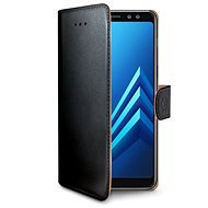 CELLY WALLY Samsung Galaxy A8 Plus (2018)-hoz, fekete - Mobiltelefon tok