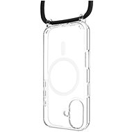 FIXED MagPure Neck with black lanyard for Apple iPhone 16 - Phone Cover