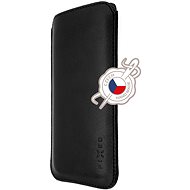 FIXED Slim Made of Genuine Leather for Apple iPhone 12 Pro Max/13 Pro Max, Black - Phone Case