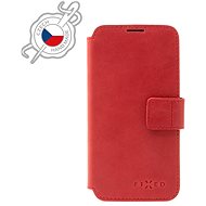 FIXED ProFit Genuine Cowhide Leather for Apple iPhone 13 Pro Red - Phone Case