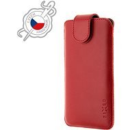 FIXED Posh z pravej hovädzej kože veľkosť 6 XL červené - Puzdro na mobil