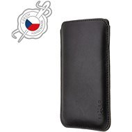 FIXED Slim Torcello made of Genuine Leather for Apple iPhone 12/12 Pro/13/13 Pro Black - Phone Case