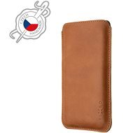 FIXED Slim Torcello made of Genuine Leather for iPhone 12/12 Pro/13/13 Pro Brown - Phone Case