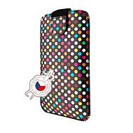 FIXED Soft Slim with PU Leather Closure size 6XL+ Rainbow Dots - Phone Case