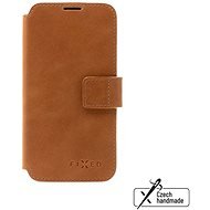 FIXED ProFit genuine cowhide leather for Apple iPhone 14 brown - Phone Case