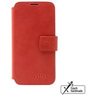 FIXED ProFit Apple iPhone 14 piros valódi marhabőr tok - Mobiltelefon tok