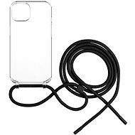 FIXED Pure Neck AntiUV Tok Apple iPhone 12/12 Pro fekete nyakpántos tok - Telefon tok