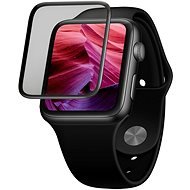 FIXED Full-Cover Apple Watch 3D üvegfólia - 42mm, fekete + applikátor - Üvegfólia