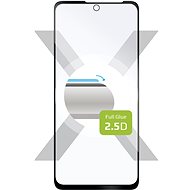 FIXED FullGlue-Cover for Motorola Edge 20 Lite, Black - Glass Screen Protector