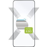 FIXED FullGlue-Cover für Samsung Galaxy S22 5G/S23 mit On-Screen-Reader-Unterstützung - schwarz - Schutzglas