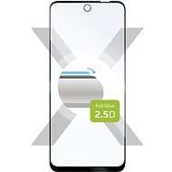 FIXED FullGlue-Cover for Motorola Moto E32 black - Glass Screen Protector