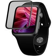 FIXED FullGlue-Cover Apple Watch 3D üvegfólia - 45mm, fekete + applikátor - Üvegfólia