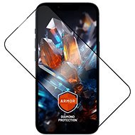 FIXED Armor Apple iPhone 14/ 13/ 13 Pro üvegfólia - fekete + applikátor - Üvegfólia