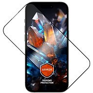 FIXED Armor Apple iPhone 14 Pro Max üvegfólia - fekete + applikátor - Üvegfólia