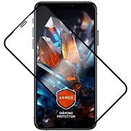 FIXED Armor Apple iPhone X / XS / 11 Pro üvegfólia - fekete + applikátor - Üvegfólia