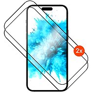 FIXED FullGlue-Cover with applicator for Apple iPhone 17 Pro Max 2pcs in pack black - Glass Screen Protector