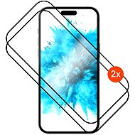 FIXED Full-Glue-Cover mit Applikator für Xiaomi Redmi A7 Pro 4G, 2 Stück in der Packung, schwarz - Schutzglas