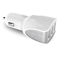 CELLY TURBO car charger 3 x USB white - Car Charger