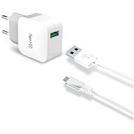 CELLY TURBO travel charger micro USB white - AC Adapter