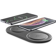 Cellularline Wireless Fast Charger Dual with 2x 10W Black - Wireless Charger