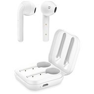 Cellularline Java with Rechargeable Case, White - Wireless Headphones