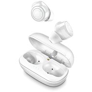 Cellularline PETIT s dobíjecím pouzdrem bílá - Sluchátka