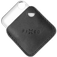 FIXED Case for Tag z pravej hovädzej kože s Tagom podpora Find My čierne - Bluetooth lokalizačný čip
