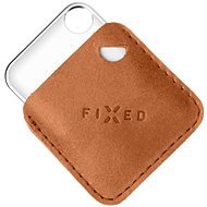 FIXED Case for Tag z pravej hovädzej kože s Tagom podpora Find My hnedé - Bluetooth lokalizačný čip