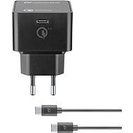 Cellularline (PD) and 1m cable with USB-C connectors max 30W Qualcomm® Quick Charge ™ 4+ black - Charger Set
