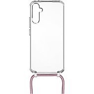 FIXED Pure Neck AntiUV s růžovou šňůrkou na krk pro Samsung A34 5G - Phone Cover