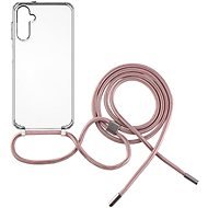 FIXED Pure Neck mit rosa Lanyard für Samsung Galaxy A14/A14 5G - Handyhülle