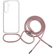 FIXED Pure Neck with pink lanyard for Samsung Galaxy S24 - Phone Cover