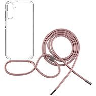 FIXED Pure Neck mit rosa Lanyard für Samsung Galaxy A15/A15 5G - Handyhülle