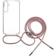 FIXED Pure Neck s růžovou šňůrkou na krk pro Samsung Galaxy A55 5G - Phone Cover