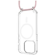 FIXED MagPure Neck with pink lanyard for Apple iPhone 16 Pro Max - Phone Cover