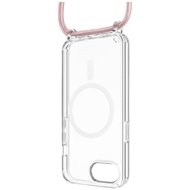 FIXED MagPure Neck with pink lanyard for Apple iPhone 17e/16e - Phone Cover