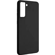 FIXED Flow Liquid Silicon for Samsung Galaxy S21, Black - Phone Cover