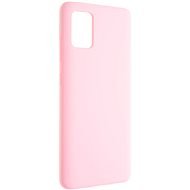 FIXED Flow Liquid Silicon Case for Samsung Galaxy A51 Pink - Phone Cover