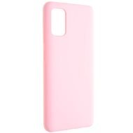 FIXED Flow Liquid Silicon case - Samsung Galaxy A41 rózsaszín - Telefon tok