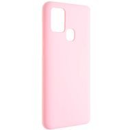 FIXED Flow Liquid Silicon case - Samsung Galaxy A21s rózsaszín - Telefon tok