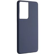 FIXED Flow Liquid Silicone Case for Samsung Galaxy S21 Ultra Blue - Phone Cover