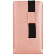 FIXED Lucca with closing strap for phones up to 6.3" peach - Phone Case