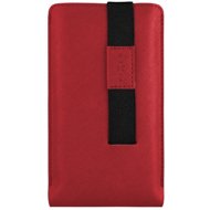 FIXED Lucca with closing strap for phones up to 6.3" red - Phone Case